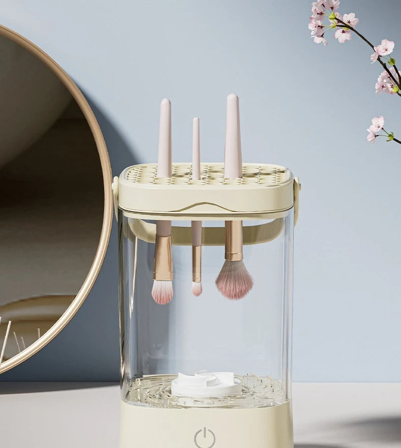 Nettoyeur électrique de pinceaux maquillage USB – Rechargeable – Nettoyage automatique & séchage rapide