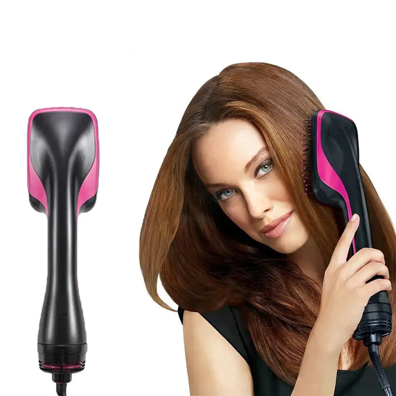 Brosse soufflante 3-en-1 ionique – Sèche-cheveux brosse lissante et coiffante en un seul geste