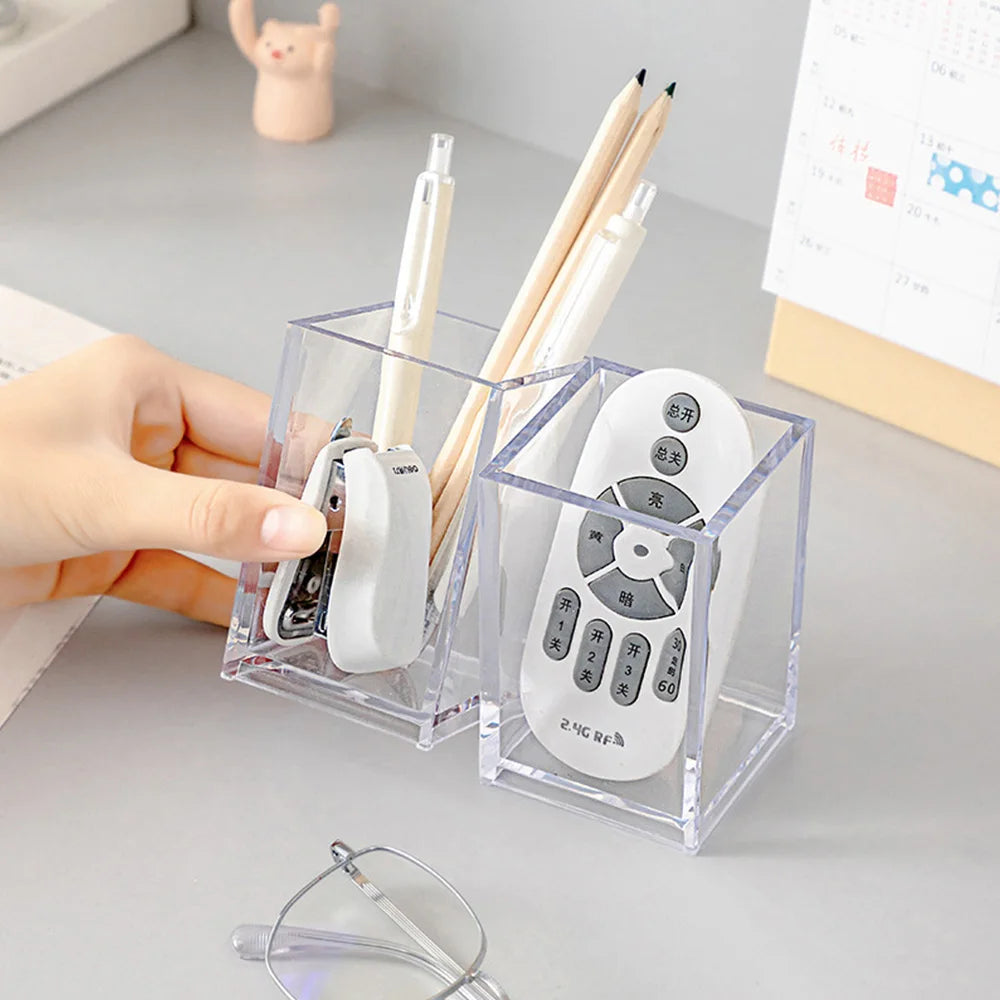 Organisateur de maquillage transparent – Range pinceaux, rouges à lèvres et accessoires beauté