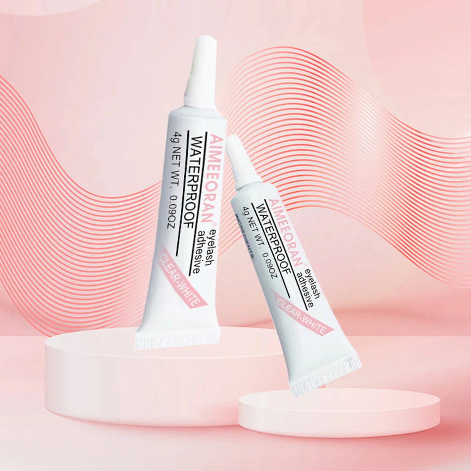 Colle à faux cils professionnelle waterproof 4 g – Tenue forte, hypoallergénique