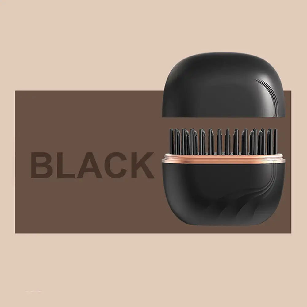 Brosse lissante chauffante sans fil – Mini lisseur portable ionique, 3 températures