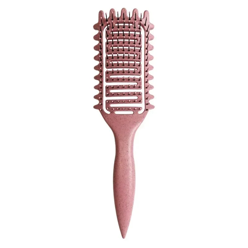 Brosse définissante cheveux bouclés – Brosse ajourée démêlante pour boucles et cheveux ondulés