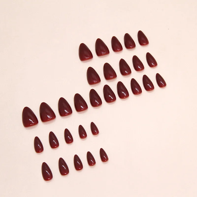 Faux ongles press-on courts French unis – Look naturel, pose rapide avec gel adhésif