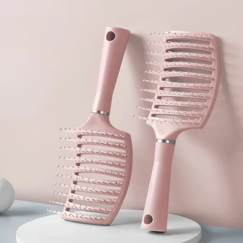 Brosse cheveux ajourée anti-casse – Brosse démêlante ventilée pour tous types de cheveux