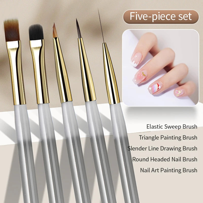 Pinceau Nail Art dégradé – Elastic Sweep Brush pour effets lissés