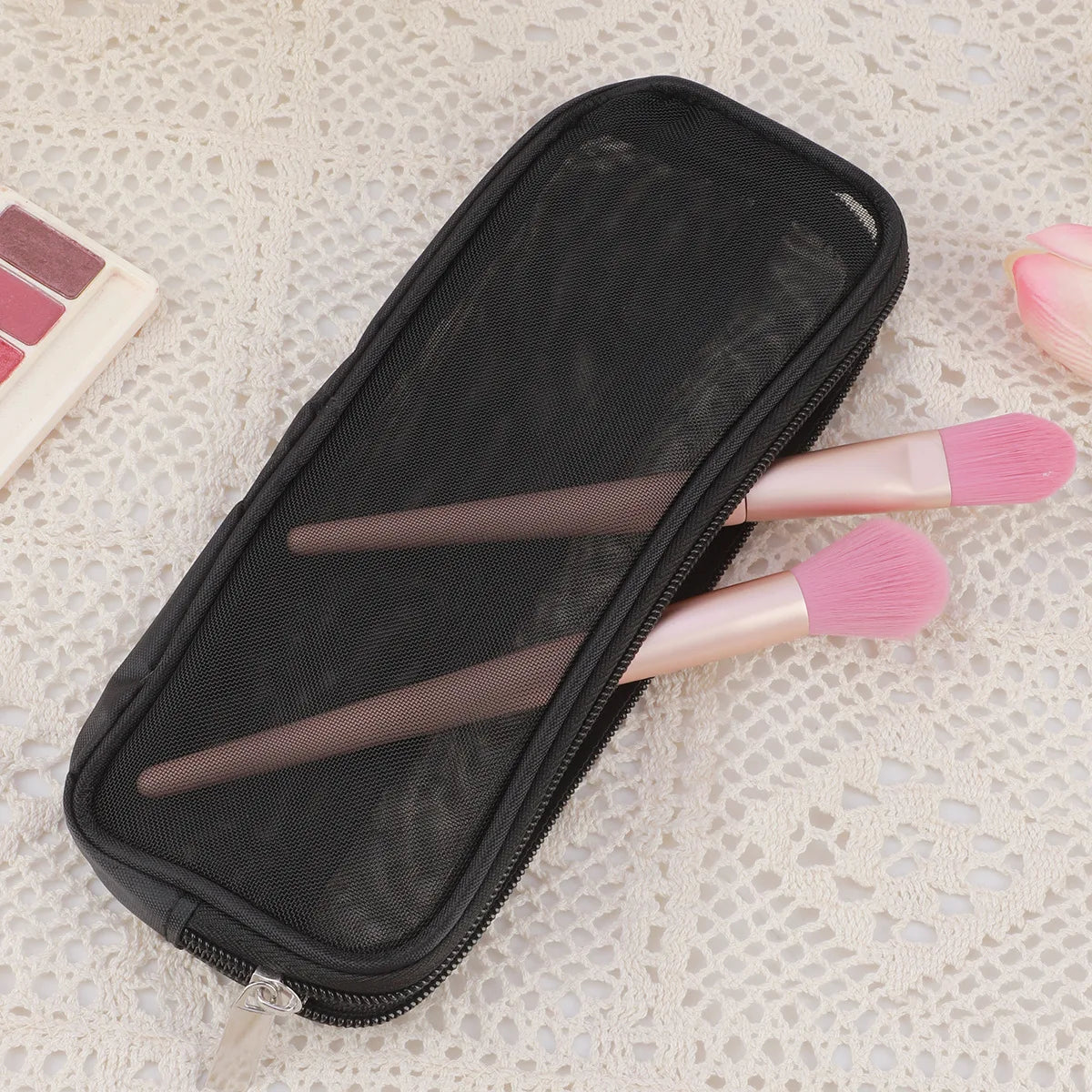 Trousse de voyage pour pinceaux maquillage – Étui organisateur compact & résistant
