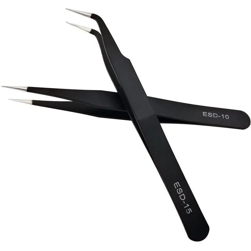 Pince à faux cils professionnelle incurvée – Pince anti-statique en acier inoxydable