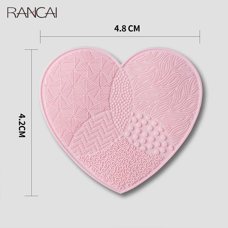 Tapis nettoyeur pinceaux maquillage en silicone – Pad de nettoyage avec ventouse – Nettoyage manuel précis