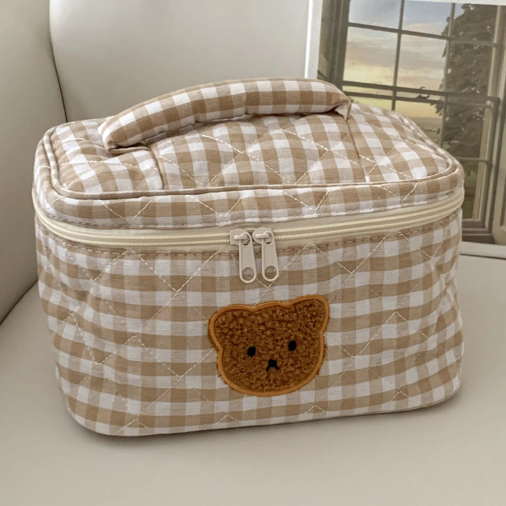 Trousse maquillage ourson – Sac de rangement mignon & pratique pour le quotidien
