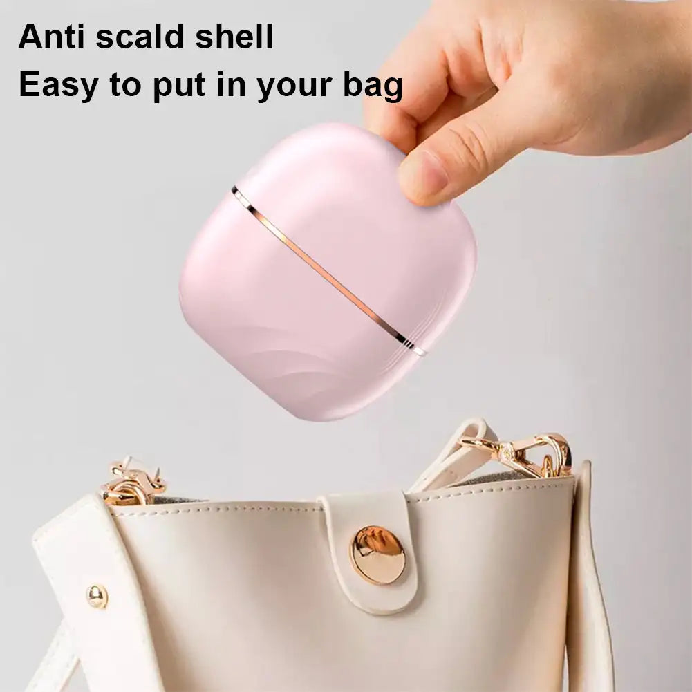 Brosse lissante chauffante sans fil – Mini lisseur portable ionique, 3 températures