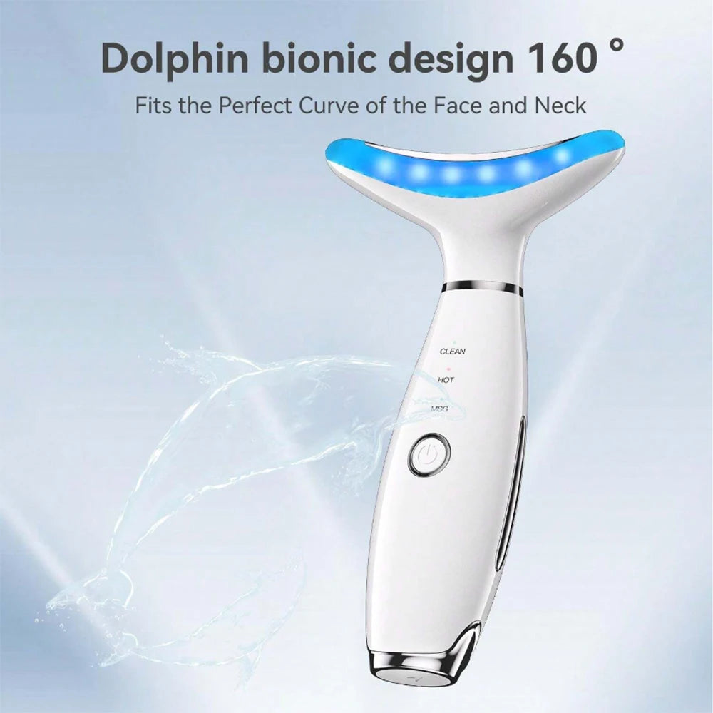 Appareil massage visage & cou LED – Lifting, anti-âge et raffermissement