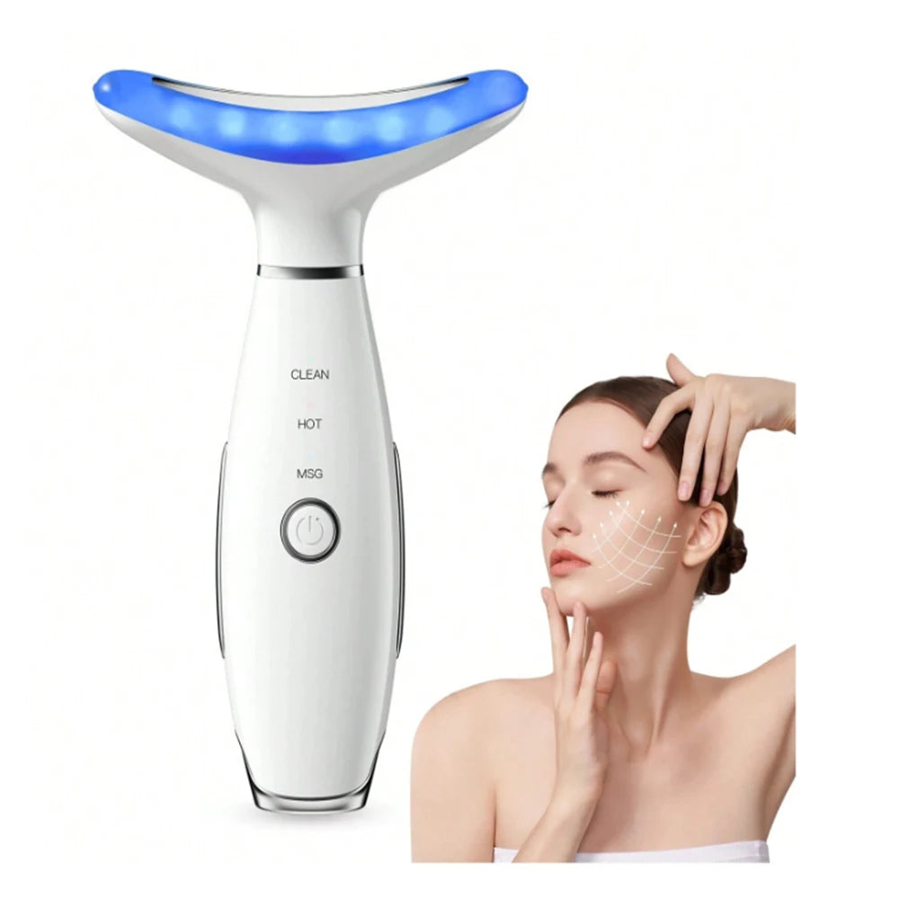 Appareil massage visage & cou LED – Lifting, anti-âge et raffermissement