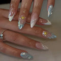 24 Faux ongles press-on design – Capsules ongulaires élégantes, plusieurs formes et styles