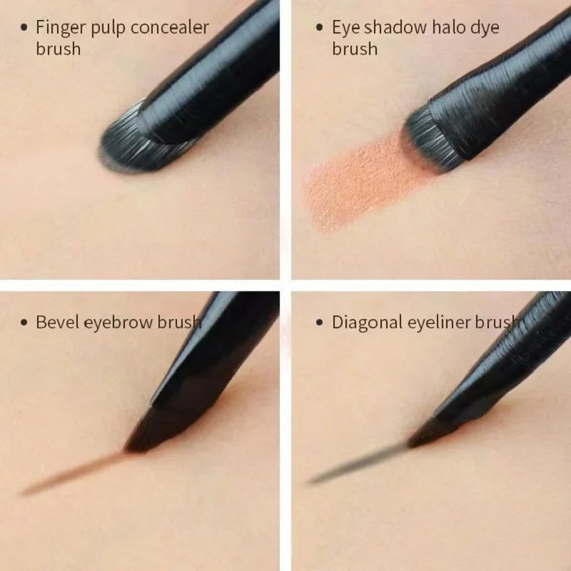 Set de pinceaux yeux professionnel – 6 pinceaux précision pour ombres, eyeliner & sourcils