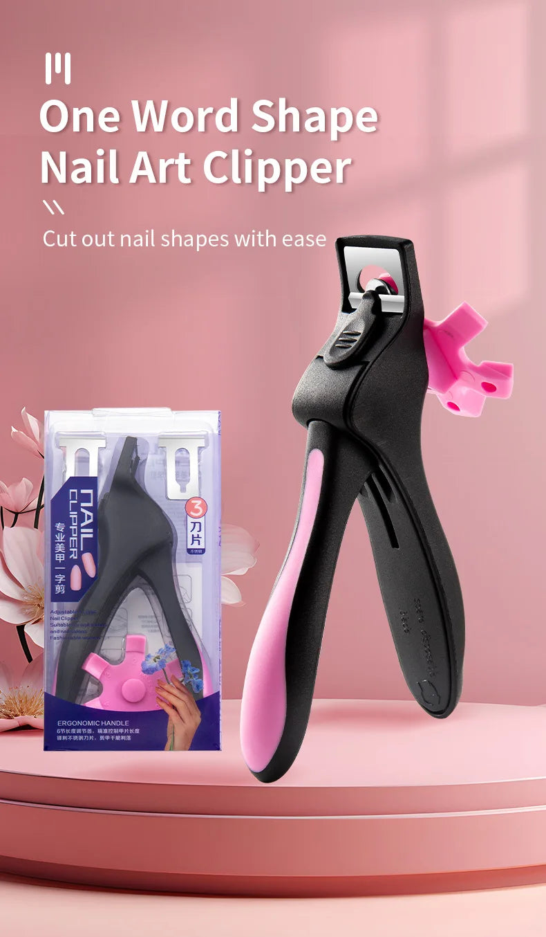 Coupe-ongles en U pour faux ongles – Coupe précise et réglable pour manucure
