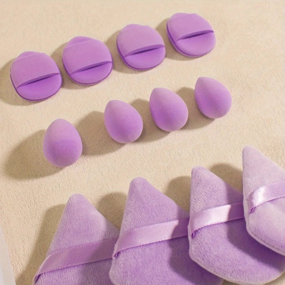 Lot de 12 éponges maquillage professionnelles – Beauty blender fond de teint & correcteur