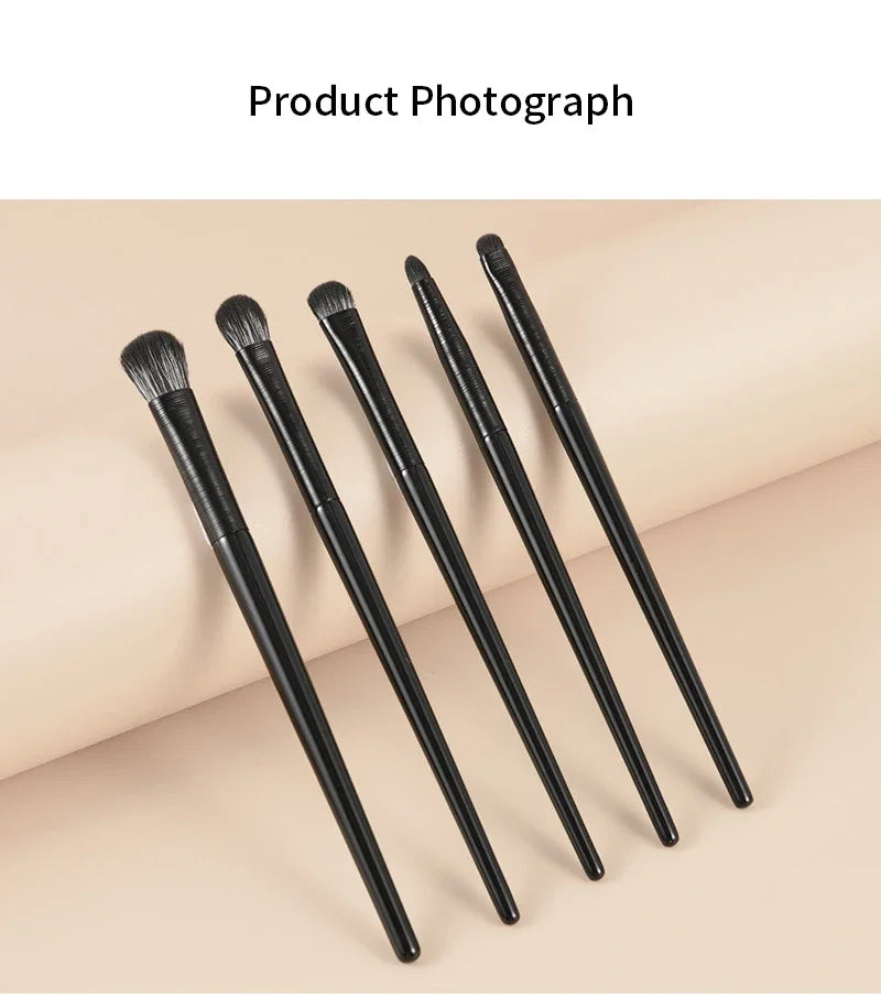 Set de pinceaux yeux professionnel – 6 pinceaux précision pour ombres, eyeliner & sourcils