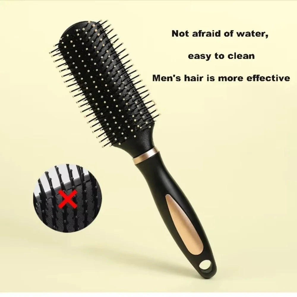 Brosse paddle lissante professionnelle – Brosse cheveux démêlante large tous types de cheveux