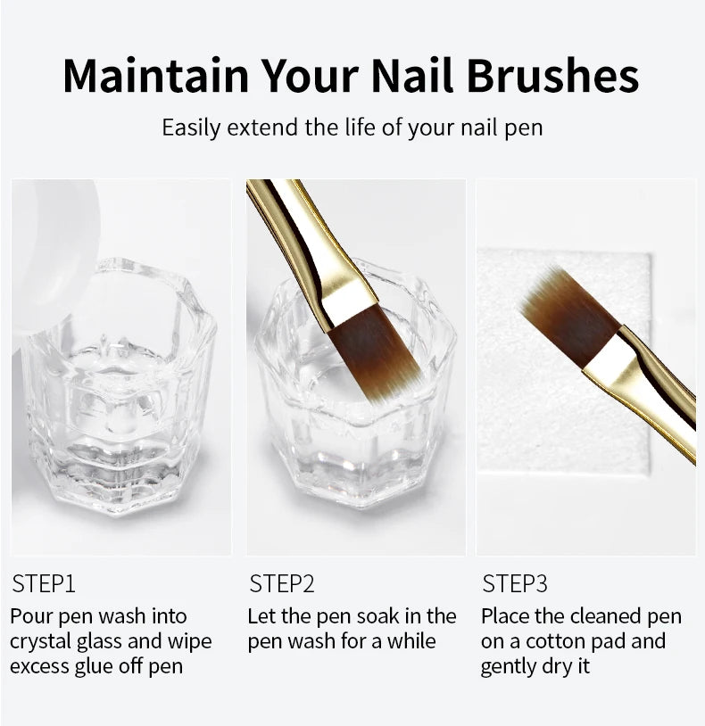 Pinceau Nail Art dégradé – Elastic Sweep Brush pour effets lissés