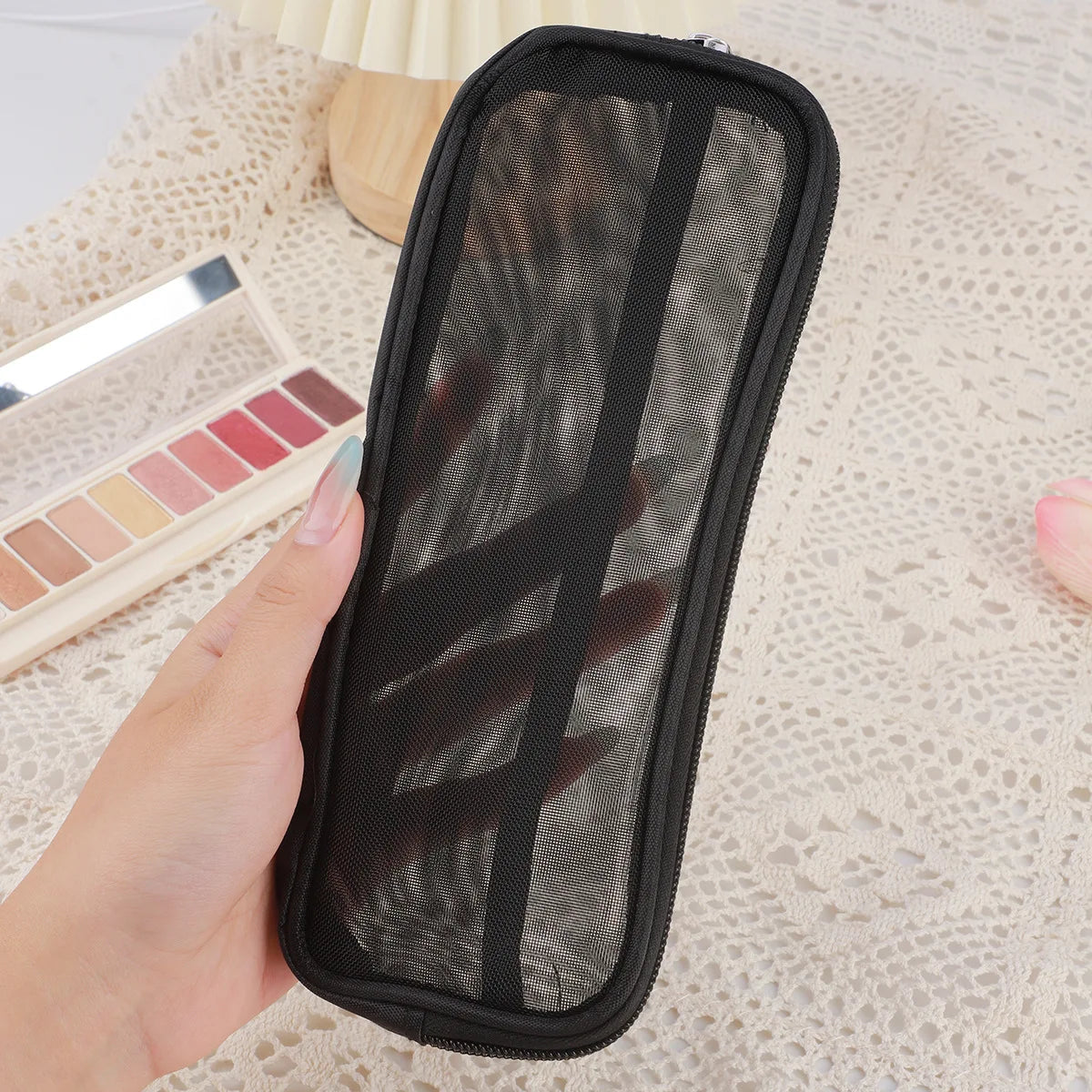 Trousse de voyage pour pinceaux maquillage – Étui organisateur compact & résistant