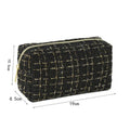 Plush Makeup Bags with Handle Soft Travel Cosmetic Storage Bag Portable Love Print Organizer Pencil Case Cute Clutch Pouch