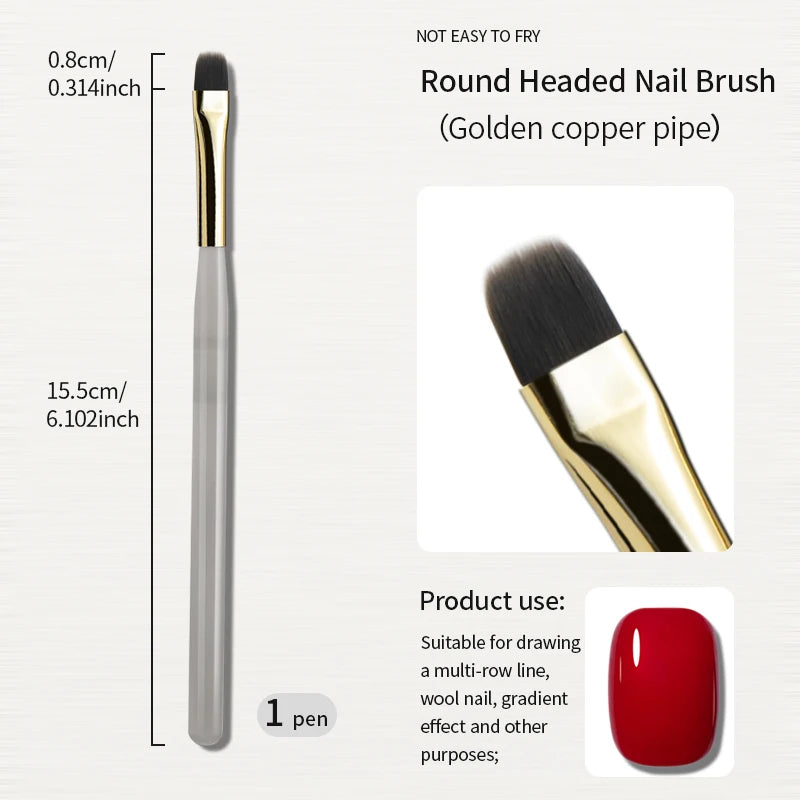 Pinceau Nail Art dégradé – Elastic Sweep Brush pour effets lissés