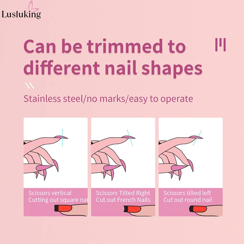 Coupe-ongles en U pour faux ongles – Coupe précise et réglable pour manucure