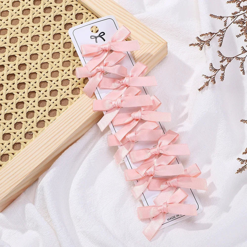 Lot de 10 mini pinces nœuds– Barrettes cheveux fille style ballet