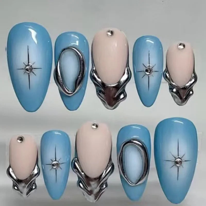 Faux ongles press-on 3D design – Capsules ongulaires effet relief, plusieurs styles