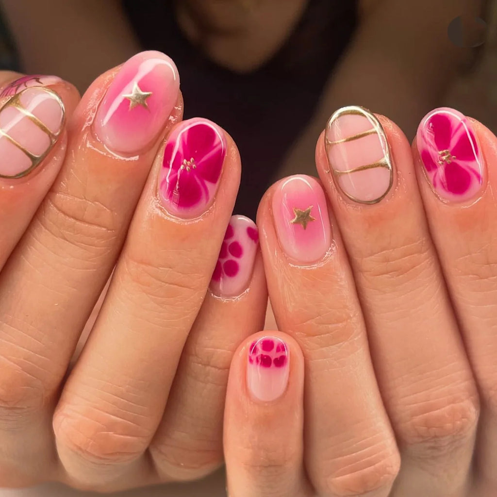 Faux ongles press-on décorés – Strass, nœuds & designs argentés – 24 pièces