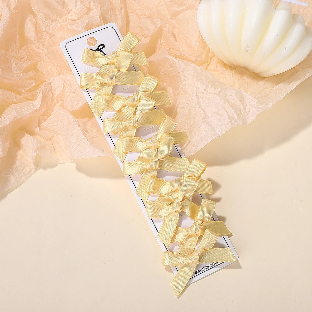 Lot de 10 mini pinces nœuds– Barrettes cheveux fille style ballet