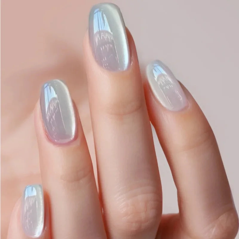 Faux ongles press-on courts carrés – Couleurs unies – 24 pièces