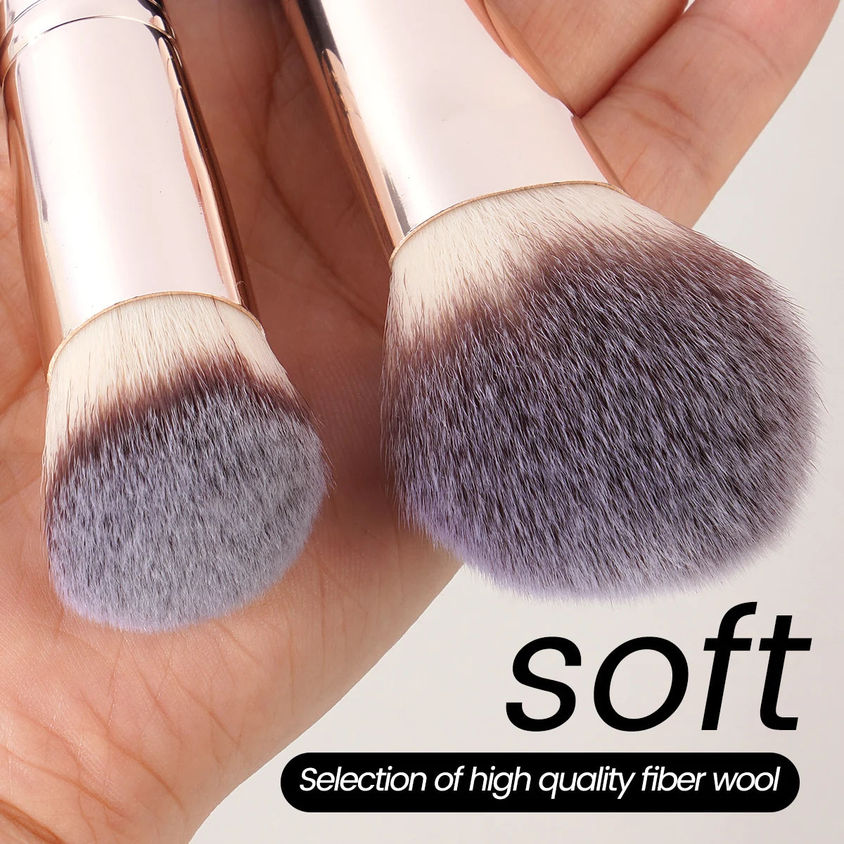 Set de 7 pinceaux maquillage MAANGE – Fond de teint, poudre, blush & correcteur