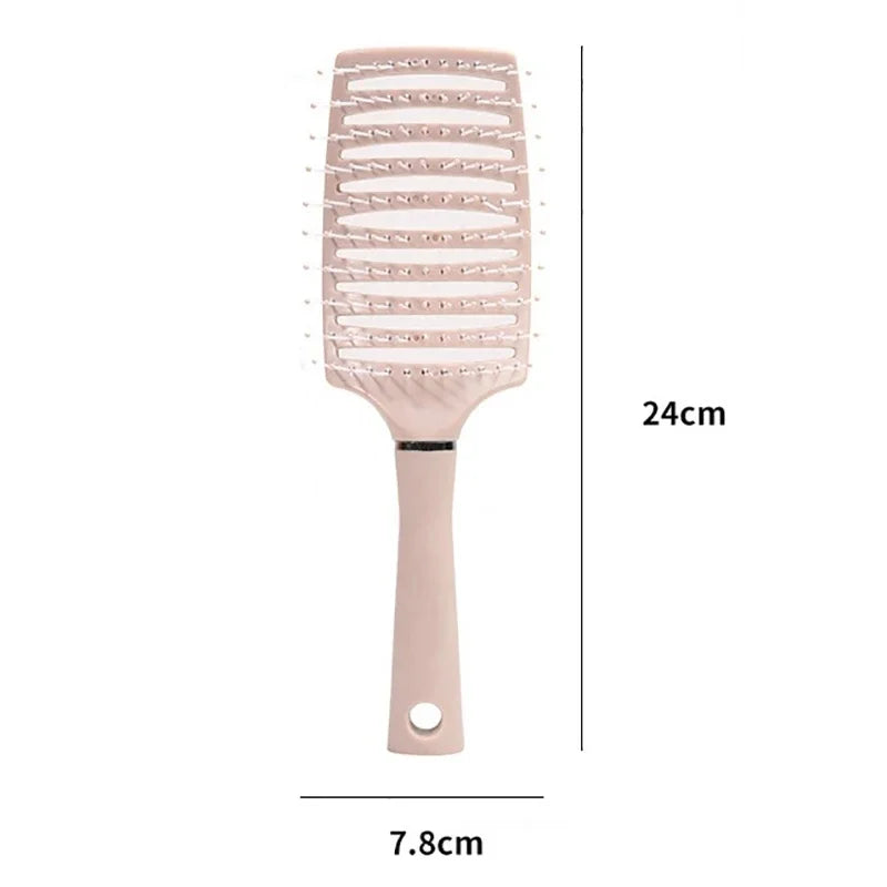 Brosse cheveux ajourée anti-casse – Brosse démêlante ventilée pour tous types de cheveux