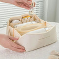 Trousse de maquillage organiseur femme – Pochette cosmétique élégante grande capacité, rangement compartimenté