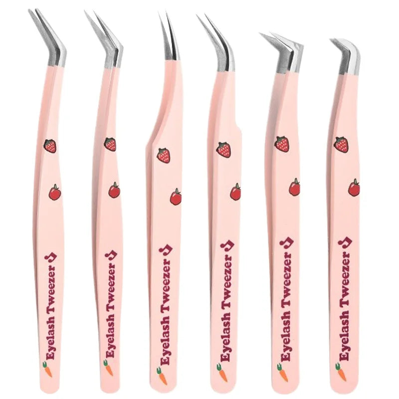 Pince à faux cils professionnelle incurvée – Pince anti-statique en acier inoxydable