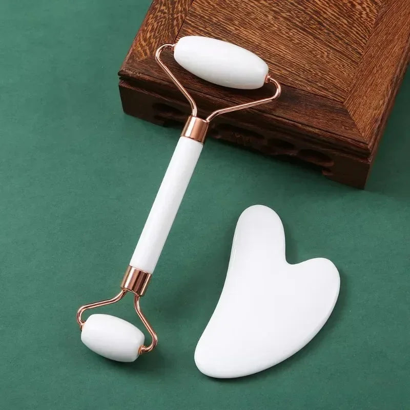 Gua Sha visage en pierre naturelle – Massage facial liftant & drainage lymphatique