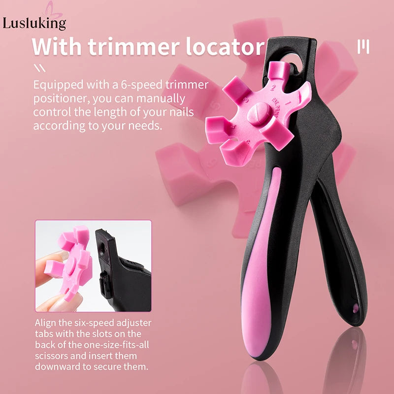 Coupe-ongles en U pour faux ongles – Coupe précise et réglable pour manucure