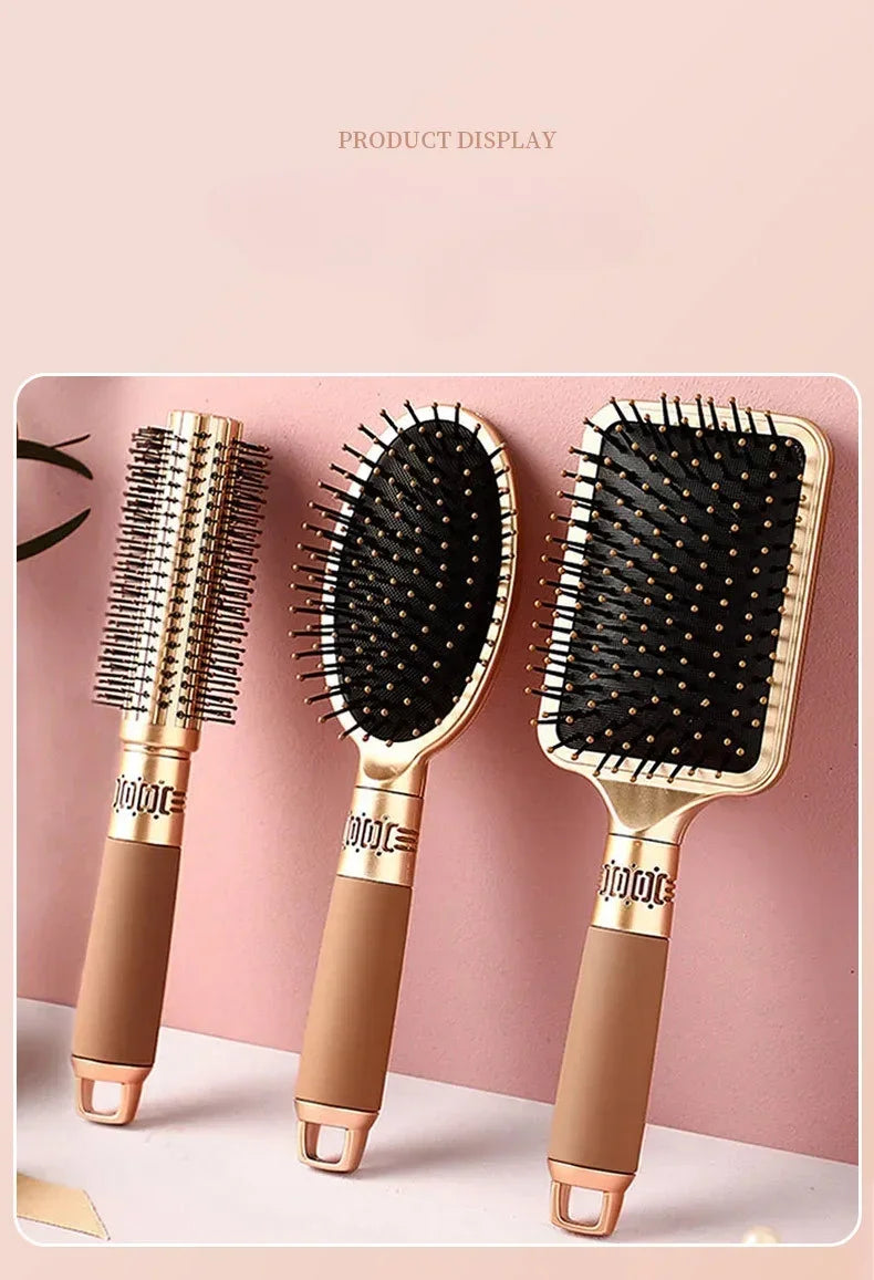 Brosse à cheveux professionnelle – Plate, ronde ou pneumatique – Plusieurs couleurs – Tous types de cheveux