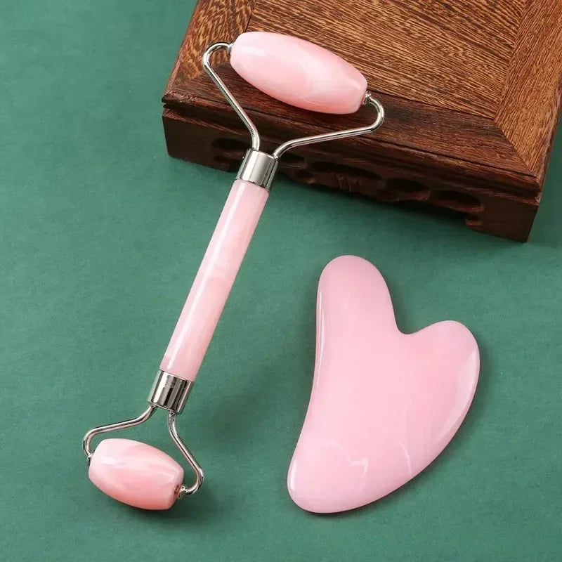 Gua Sha visage en pierre naturelle – Massage facial liftant & drainage lymphatique