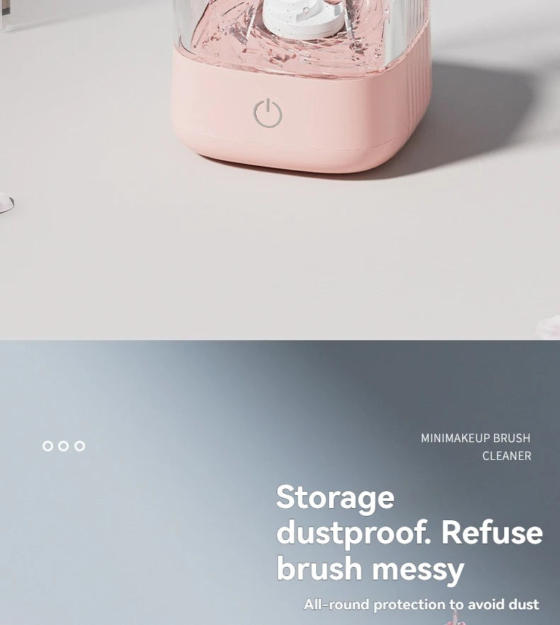 Nettoyeur électrique de pinceaux maquillage USB – Rechargeable – Nettoyage automatique & séchage rapide