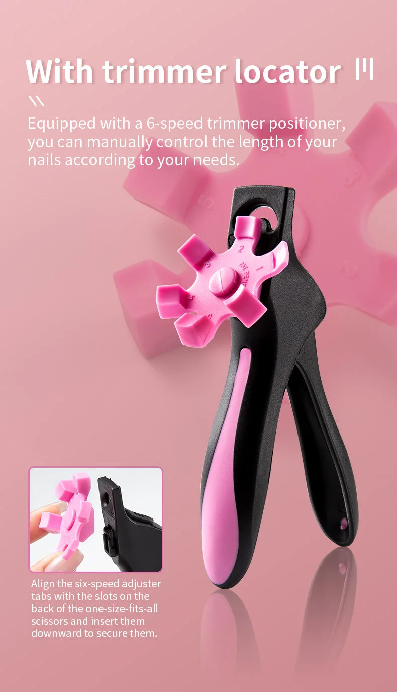 Coupe-ongles en U pour faux ongles – Coupe précise et réglable pour manucure