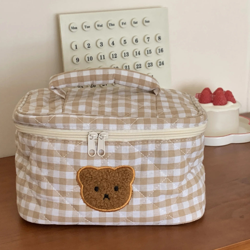 Trousse maquillage ourson – Sac de rangement mignon & pratique pour le quotidien