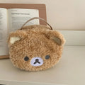 Trousse maquillage peluche ourson – Pochette cosmétique kawaii douce & compacte